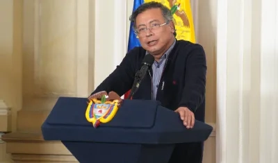El Presidente Gustavo Petro.