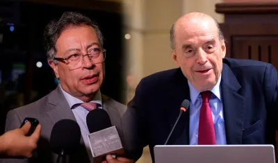 Gustavo Petro y Álvaro Leyva.