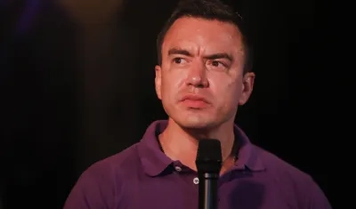 El presidente de Ecuador y candidato a la reelección, Daniel Noboa. 