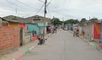 Zona del barrio Rebolo de Barranquilla.