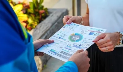 Recibo de energía de la empresa Air-e. 