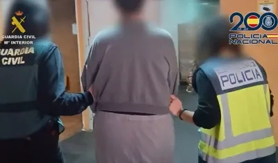 Uno de los capturados.