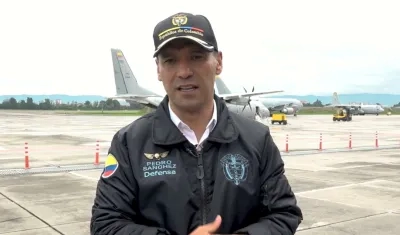 El Ministro de Defensa, Mayor General Pedro Sánchez.