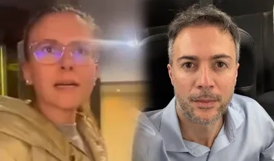 La socia y el exalcalde de Medellín, Daniel Quintero Calle.