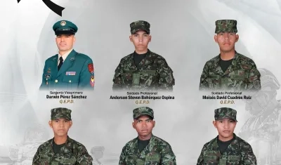 Los militares asesinados.
