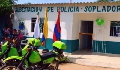 Subestación de Policía del corregimiento de Soplador.