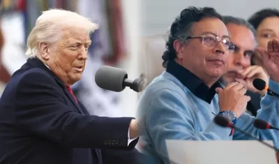 Donald Trump y Gustavo Petro.