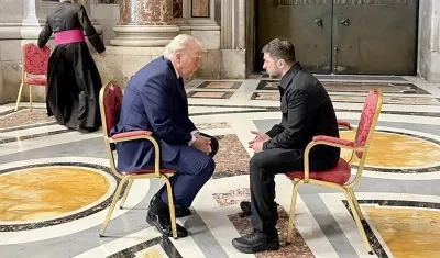 Reunión entre Trump y Zelensky.