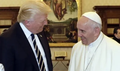 Donald Trump y Papa Francisco.
