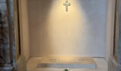 Tumba del Papa Francisco en Santa María La Mayor.