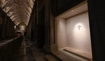 La tumba del Papa Francisco.