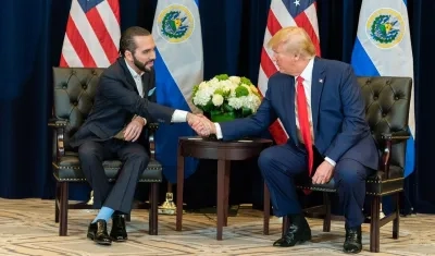 Nayib Bukele y Donald Trump.