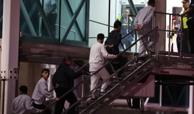 Venezolanos deportados por Estados Unidos.