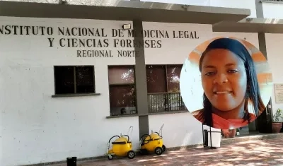 Instalaciones de Medicina Legal y Marcela Julio Rodríguez, mujer asesinada. 