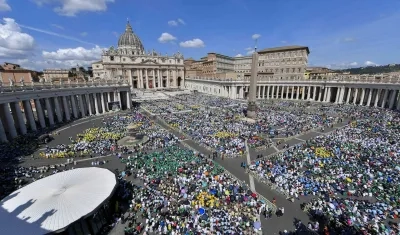 Plaza San Pedro del Vaticano.