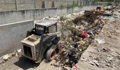 Limpieza de arroyos en Soledad. 