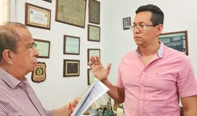 Viceministro Jaime Berdugo durante el acto de posesión. 