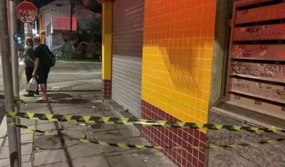 Lugar donde perdió la vida el hincha del Atlético Nacional. 