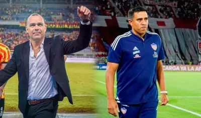 Rafael Dudamel y César Farías, técnicos venezolanos al servicio de Pereira y Junior.