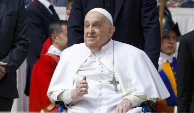 El papa Francisco, que sigue convaleciente por sus problemas de salud.