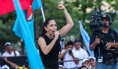 La candidata del correísmo a la Presidencia de Ecuador, Luisa González.
