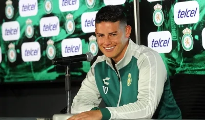 James Rodríguez, jugador del Club León de México.