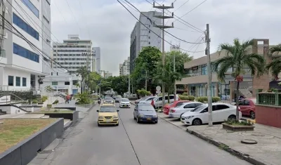 Aspecto de la calle 85 entre carreras 49C y 46.