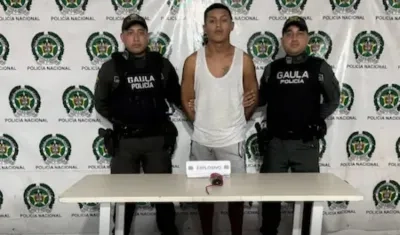 Kevin Berrío España, alias 'Chatarra', capturado.