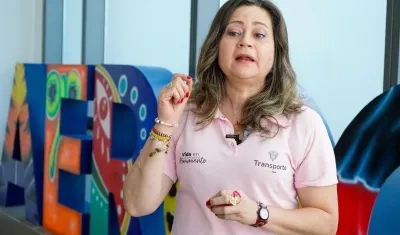 María Fernanda Rojas, ministra de Transporte.