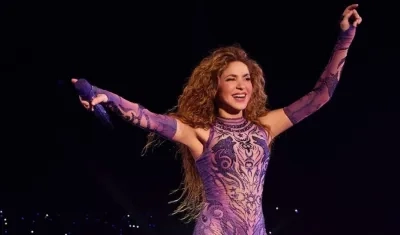 Shakira durante su concierto en Chile.