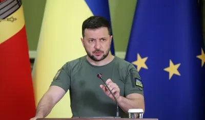 Volodímir Zelenski, presidente de Ucrania.