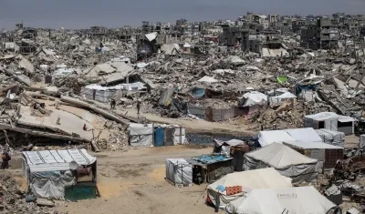 Zona devastada en el norte de Gaza.