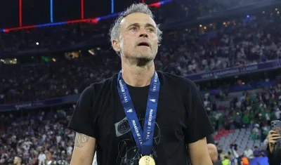 Luis Enrique, campeón de Champions League con el PSG.