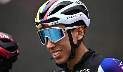 Egan Bernal en el Giro de Italia.