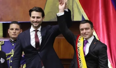 Daniel Noboa y  Niels Olsen. 