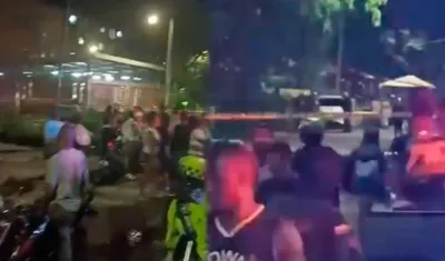 Lugar donde se presentó el atentado en el oriente de Cali. 