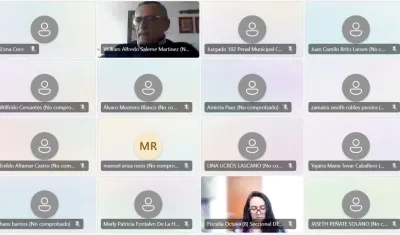 Audiencia de este martes. 