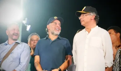 El Ministro Armando Benedetti y el Presidente Gustavo Petro.