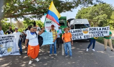 Bloqueo en la vía Oriental.