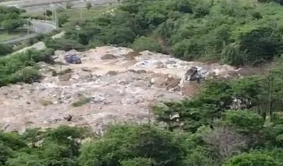 Imagen del botadero ilegal.