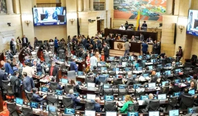 Plenaria de la Cámara de Representantes. 