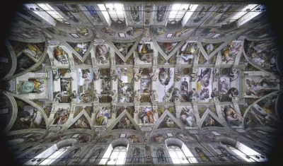 La bóveda de la Capilla Sixtina.
