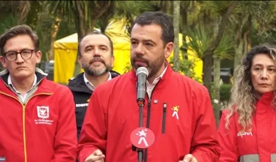 Carlos Galán, alcalde de Bogotá. 