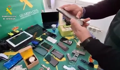 Parte de los elementos recuperados.