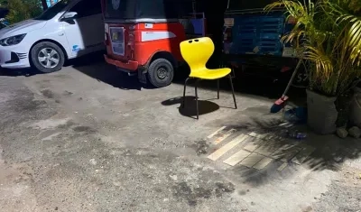 Escena del crimen en el barrio Villa del Rey.