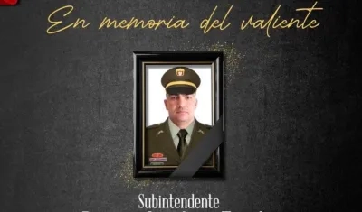 El subintendente Dayron Londoño Tuesta.