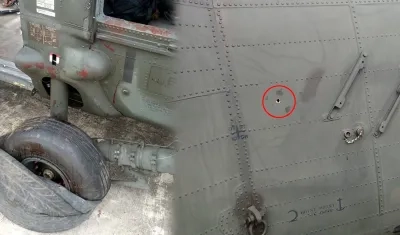 Helicóptero del Ejército fue atacado con disparos en el departamento del Nariño.