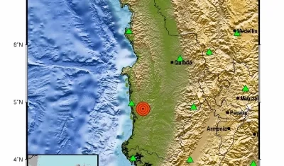 Evento Sísmico de este domingo en Chocó