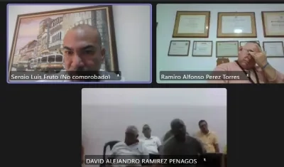 Sergio Fruto (arriba izquierda), abogado defensor de Francisco Mejía.
