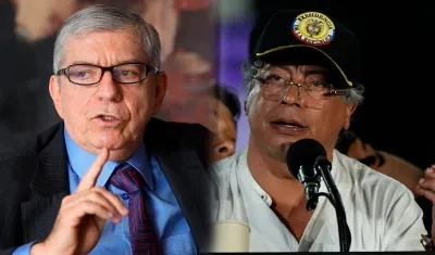 César Gaviria y Gustavo Petro.
